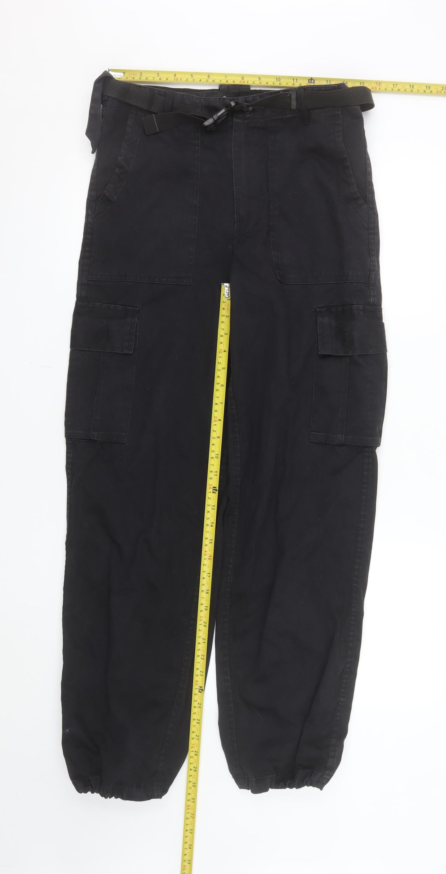 Kombat UK Men's Black Cargo Trousers Size 30 Regular Fit