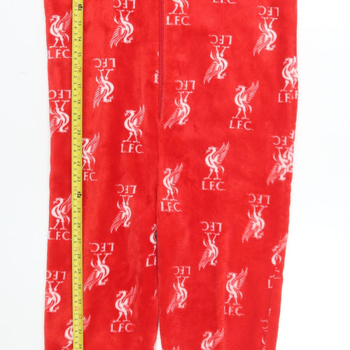 Liverpool FC Boys Red Fleece Hooded One Piece Pyjamas 11-12 Years