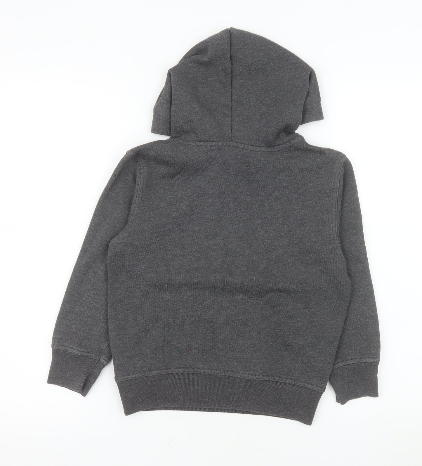 GAP Boys Grey Pullover Hoodie 6-7 Years Cotton Blend Casual Sweatshirt