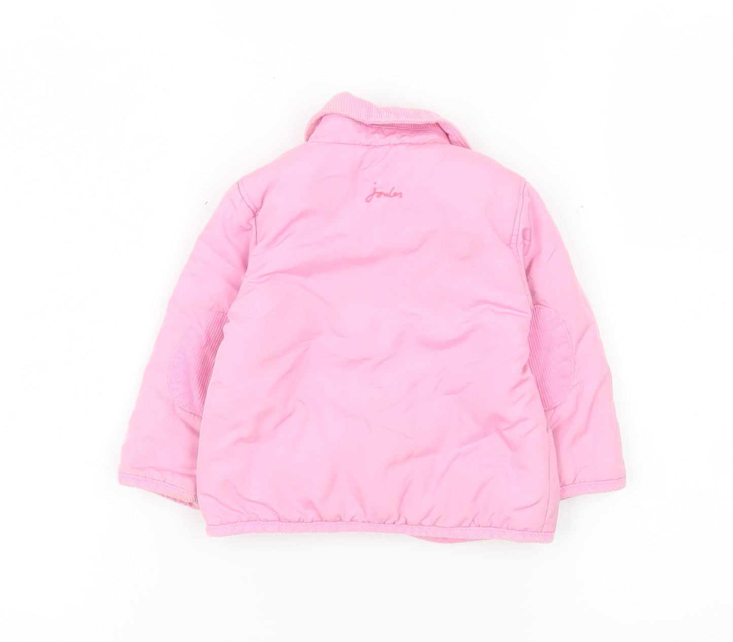 Joules Girls Pink Quilted Polyester Lined Basic Jacket 9-12 Months