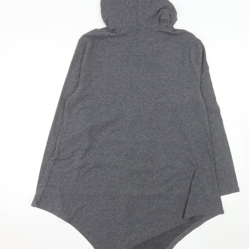 Urban CoCo Women's Grey Hooded Full Zip Jersey Jacket M