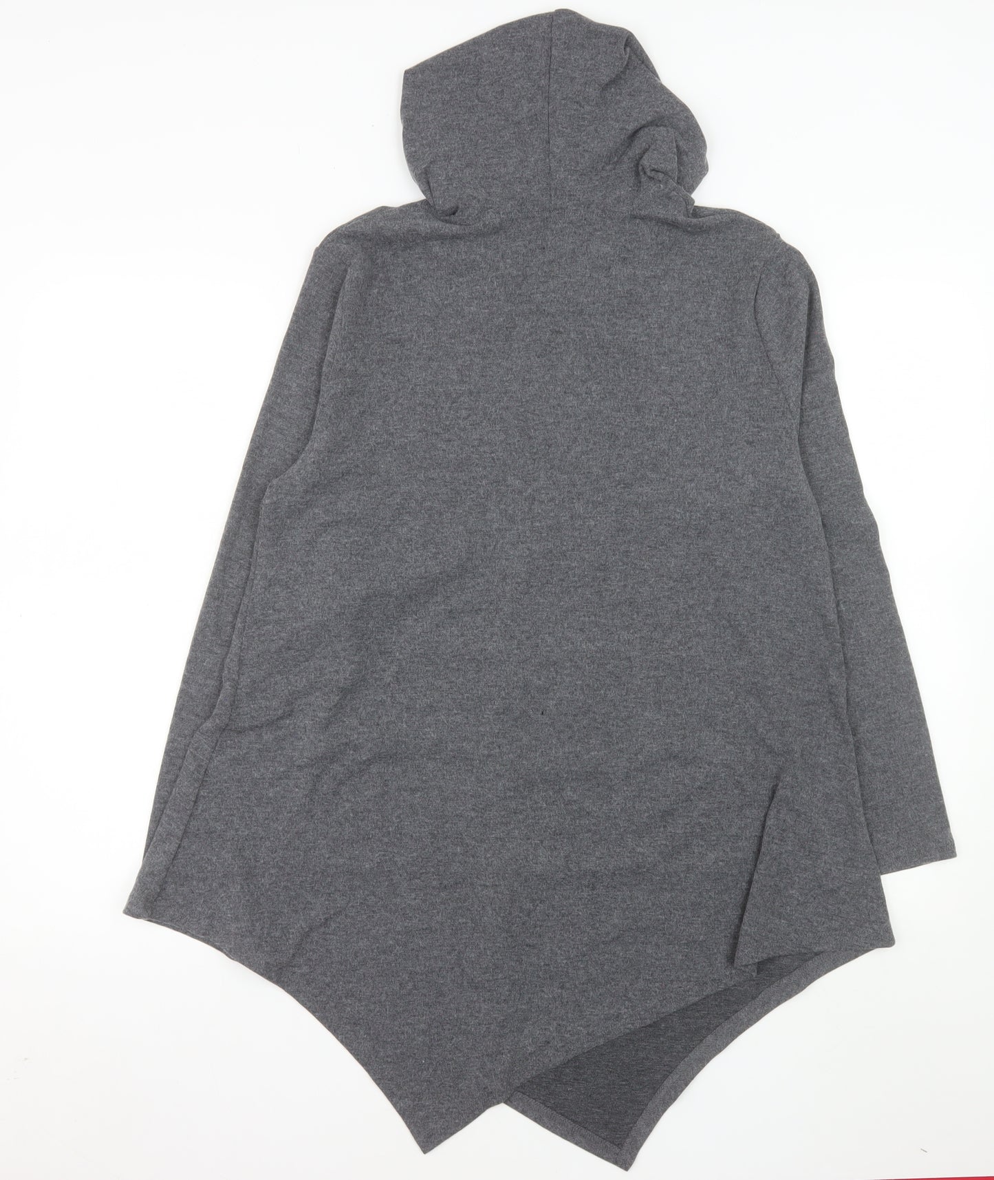 Urban CoCo Women's Grey Hooded Full Zip Jersey Jacket M