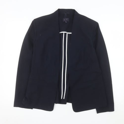 Marks and Spencer Women Black Single-Breasted Blazer Size 16