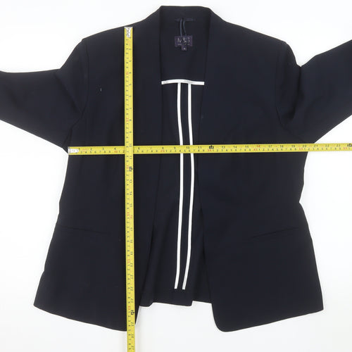 Marks and Spencer Women Black Single-Breasted Blazer Size 16