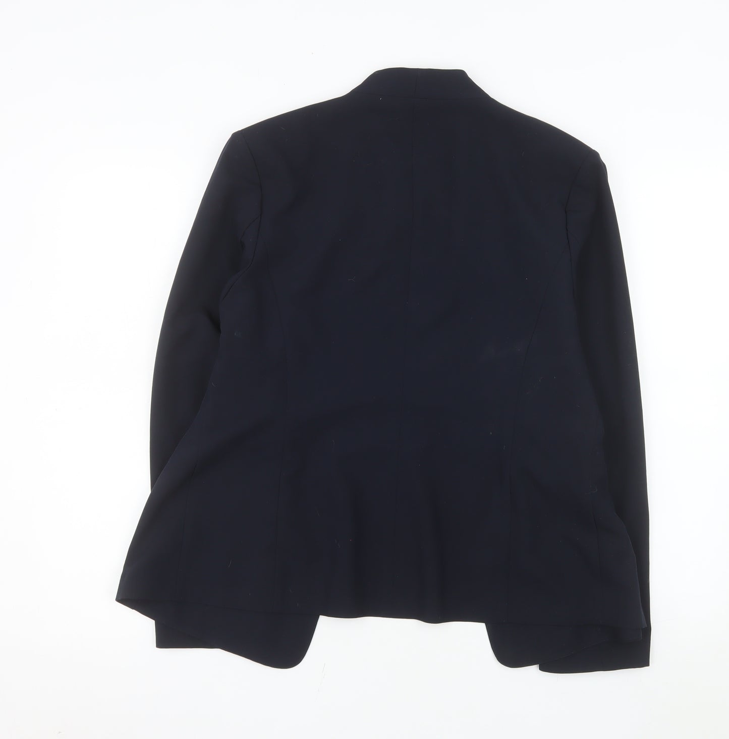Marks and Spencer Women Black Single-Breasted Blazer Size 16