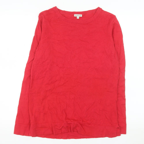 Kettlewell Women’s Red Merino Cotton Crew Neck Long Sleeve Jumper M