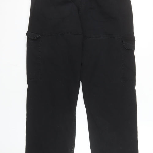 Bee Inspired Men's Black Cargo Trousers Size 34 Regular Fit