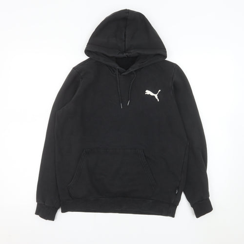 Puma Womens Black Small Pullover Hoodie Sweatshirt