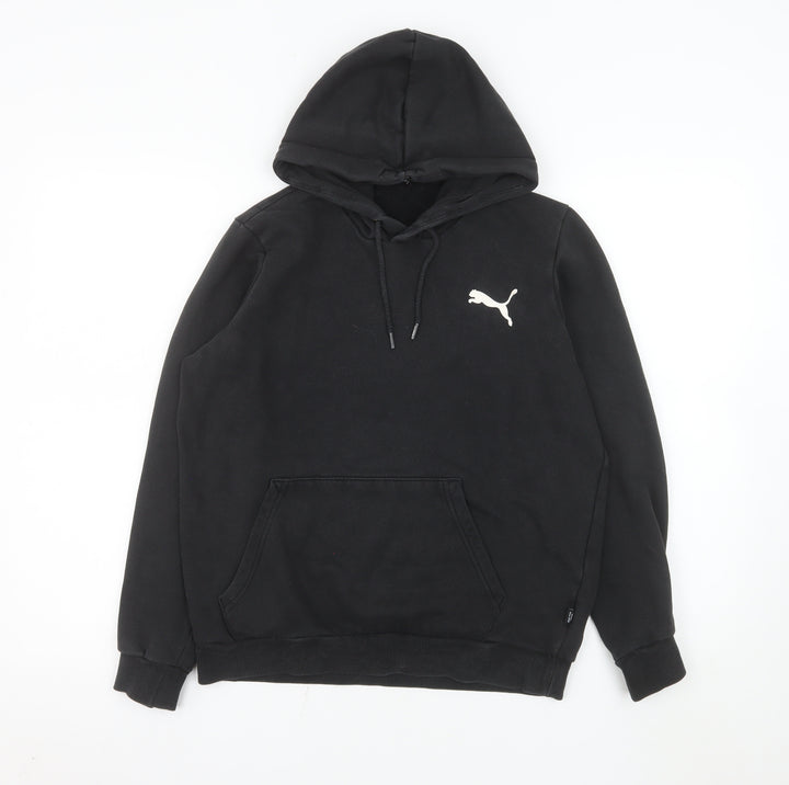 Puma Womens Black Small Pullover Hoodie Sweatshirt