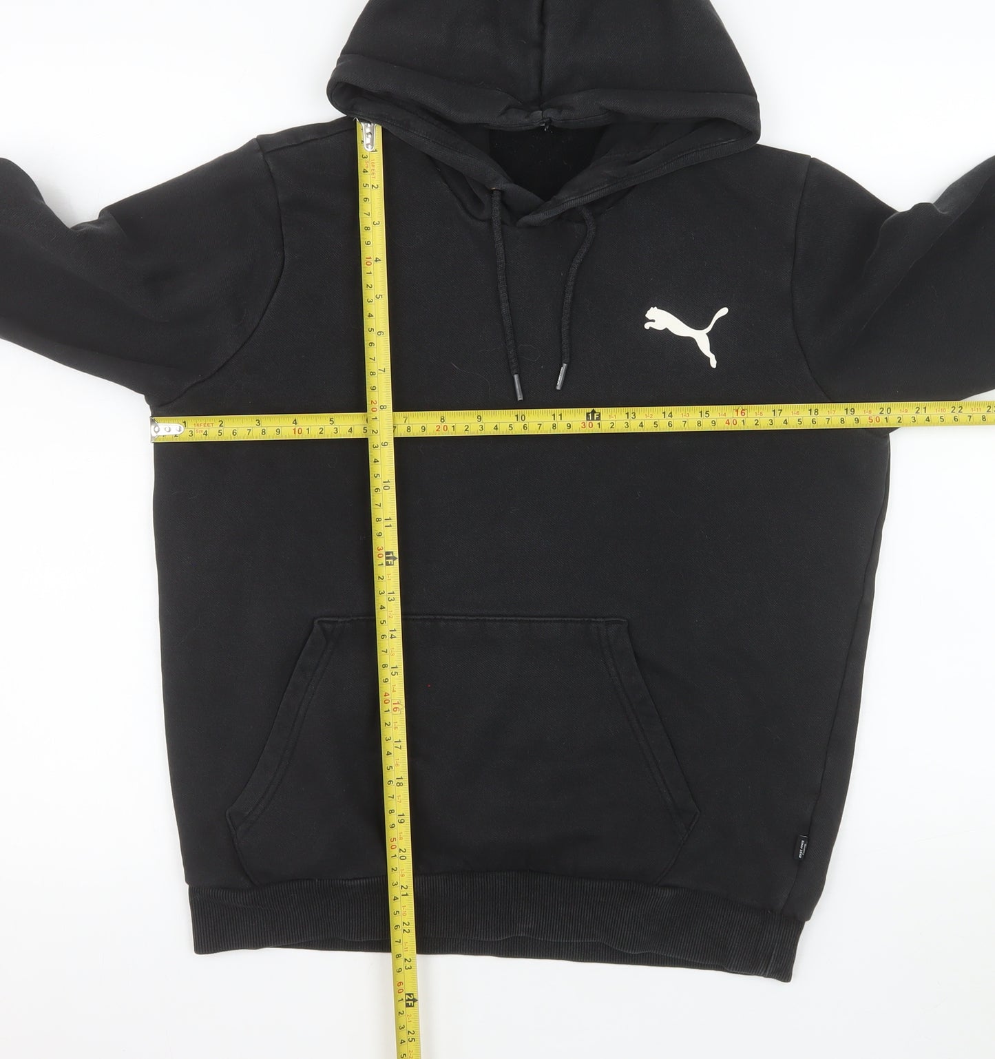 Puma Womens Black Small Pullover Hoodie Sweatshirt