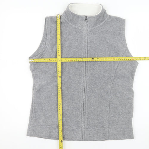 Isle Essentials Women's Grey Fleece Bodywarmer Waistcoat Size 14