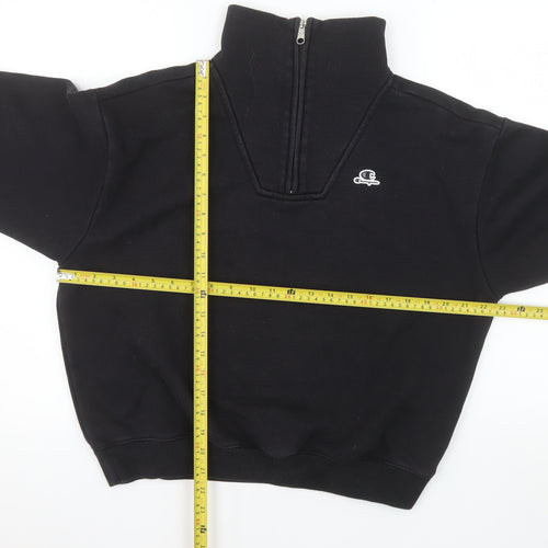 Champion Women's Black 1/4 Zip Pullover Sweatshirt Size M