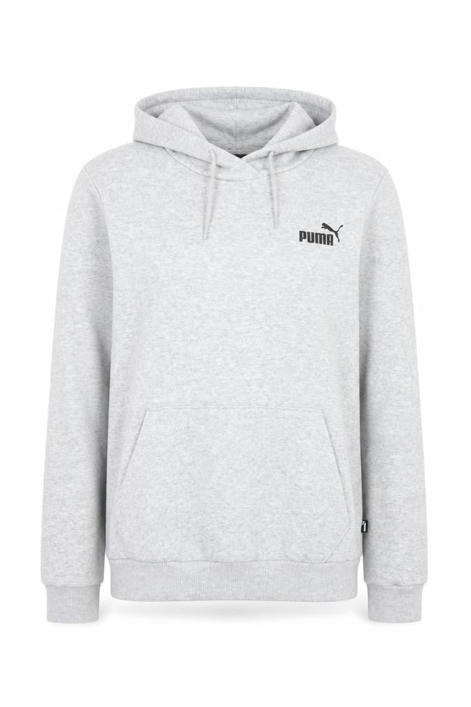 Front view of Puma Women's Grey Pullover Hoodie Cotton Blend, size M