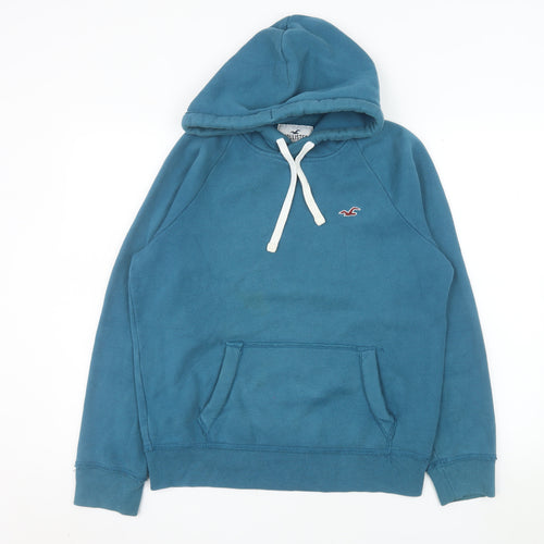 Hollister Women’s Blue Pullover Hoodie XS Cotton Blend Casual