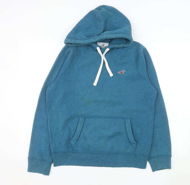 Hollister Women’s Blue Pullover Hoodie XS Cotton Blend Casual