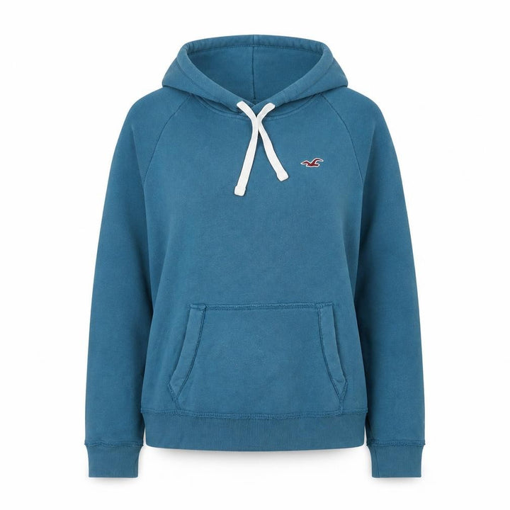 Hollister Women’s Blue Pullover Hoodie XS Cotton Blend Casual