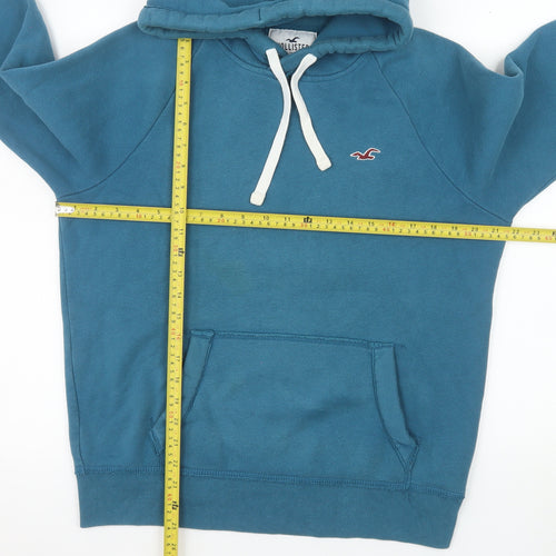 Hollister Women’s Blue Pullover Hoodie XS Cotton Blend Casual
