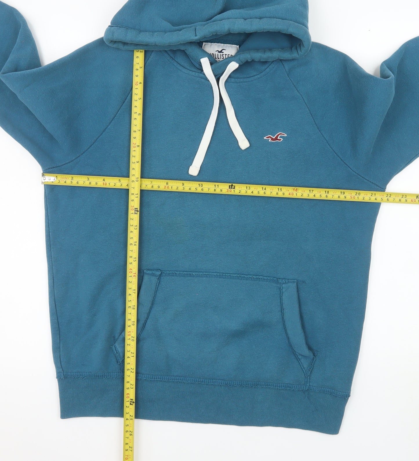Hollister Women’s Blue Pullover Hoodie XS Cotton Blend Casual