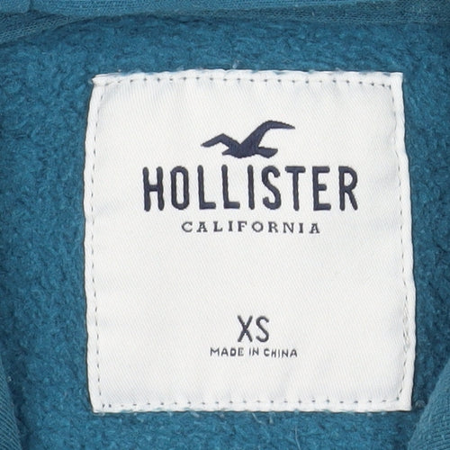 Hollister Women’s Blue Pullover Hoodie XS Cotton Blend Casual