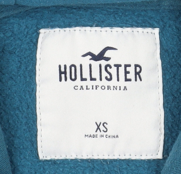 Hollister Women’s Blue Pullover Hoodie XS Cotton Blend Casual