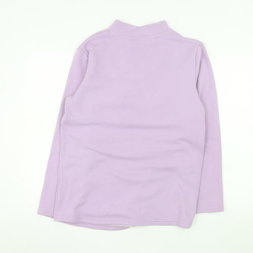 Smallshow Womens Lilac Long Sleeve Maternity Pullover Sweatshirt Size L