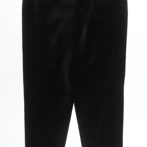Pseudonyms Womens Black Velvet Stirrup Leggings Size 10 Vintage
