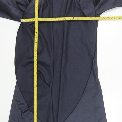 Collection London Women's Blue Long Open Coatigan Size 10