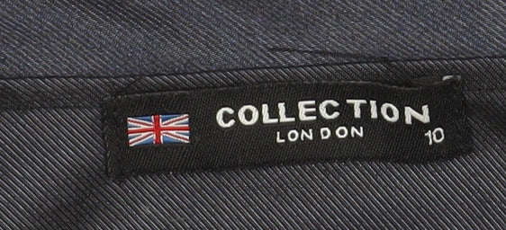 Collection London Women's Blue Long Open Coatigan Size 10