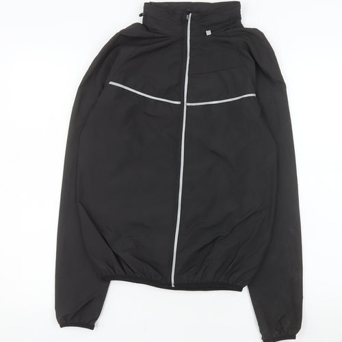 Atmosphere Women's Black Size 8 Lightweight Reflective Windbreaker Jacket