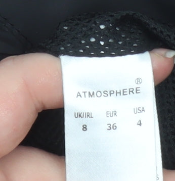 Atmosphere Women's Black Size 8 Lightweight Reflective Windbreaker Jacket