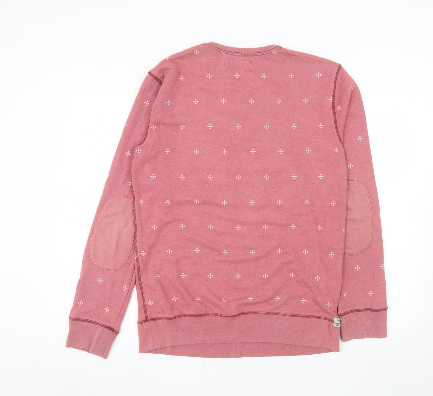 Next Women's Pink Cotton Blend Crew Neck Pullover Sweatshirt Size M
