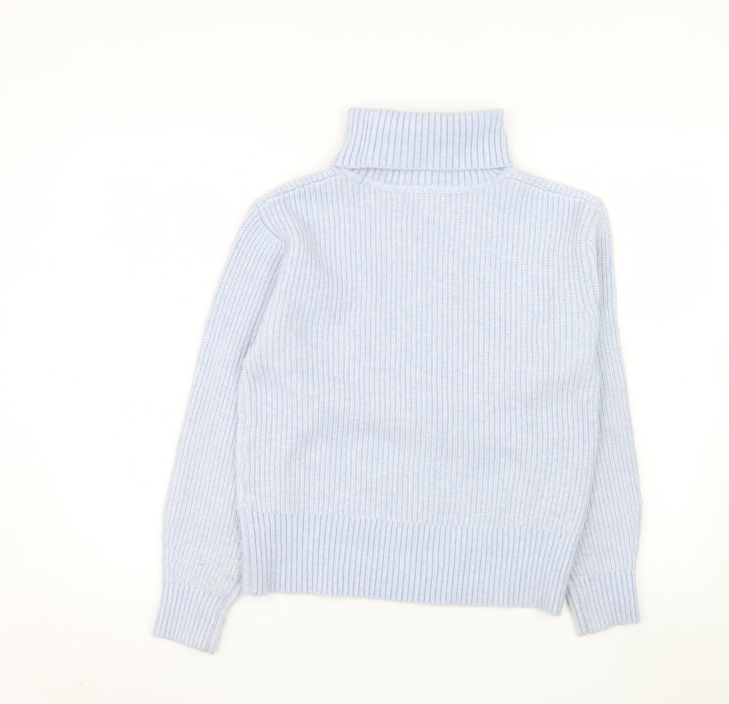 Marks and Spencer Women’s Blue Roll Neck Jumper Size S Knit Pullover