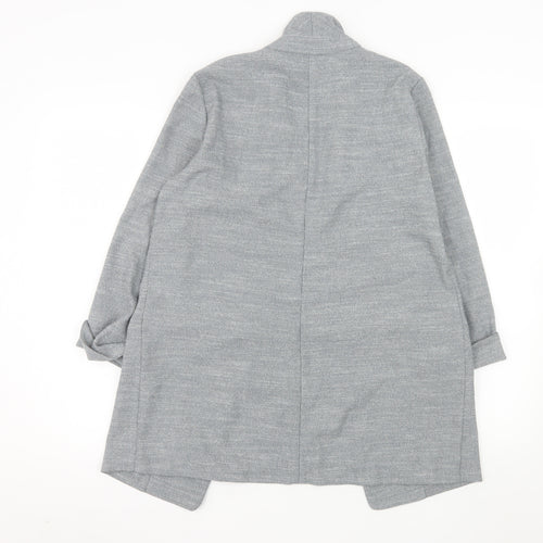 Warehouse Women Grey Long Single Breasted Suit Jacket UK 12
