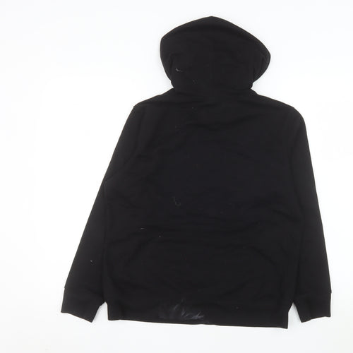 GAP Womens Black Pullover Hoodie Medium Cotton Blend Logo