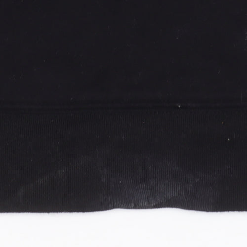 GAP Womens Black Pullover Hoodie Medium Cotton Blend Logo