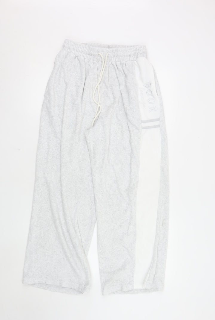 Boux Avenue Womens Grey Cotton Blend Relaxed Sweatpants UK 12