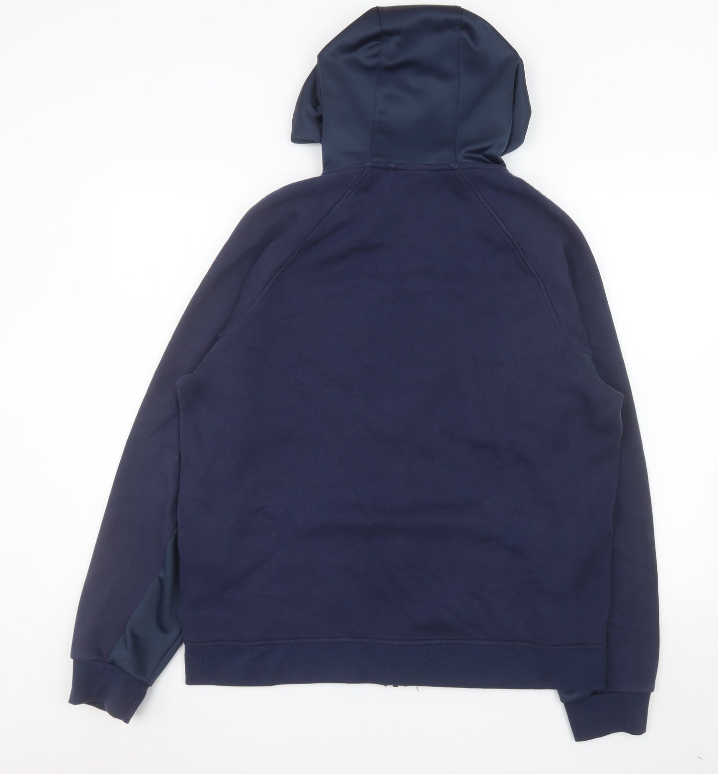 Matalan Men’s Blue Full Zip Hooded Fleece Jacket Size L