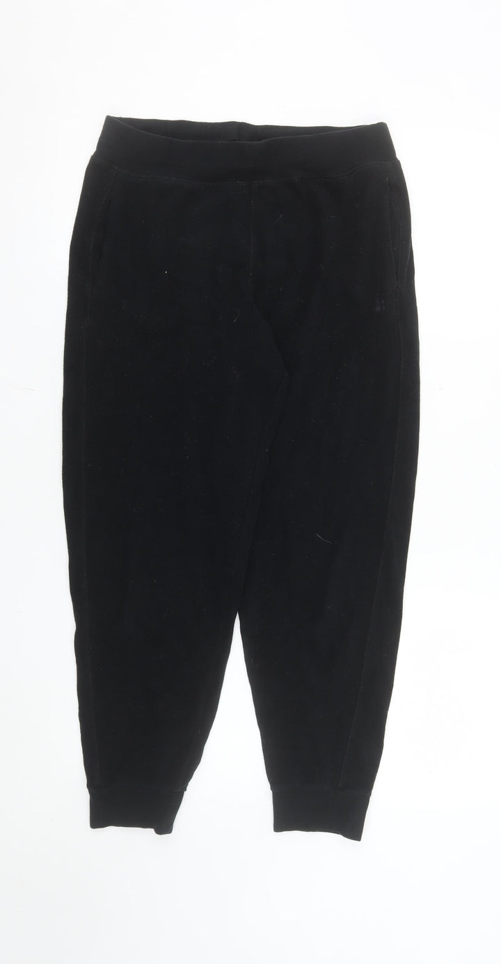 Sweaty Betty Womens Black Jogger Sweatpants Size S Stretch Fleece