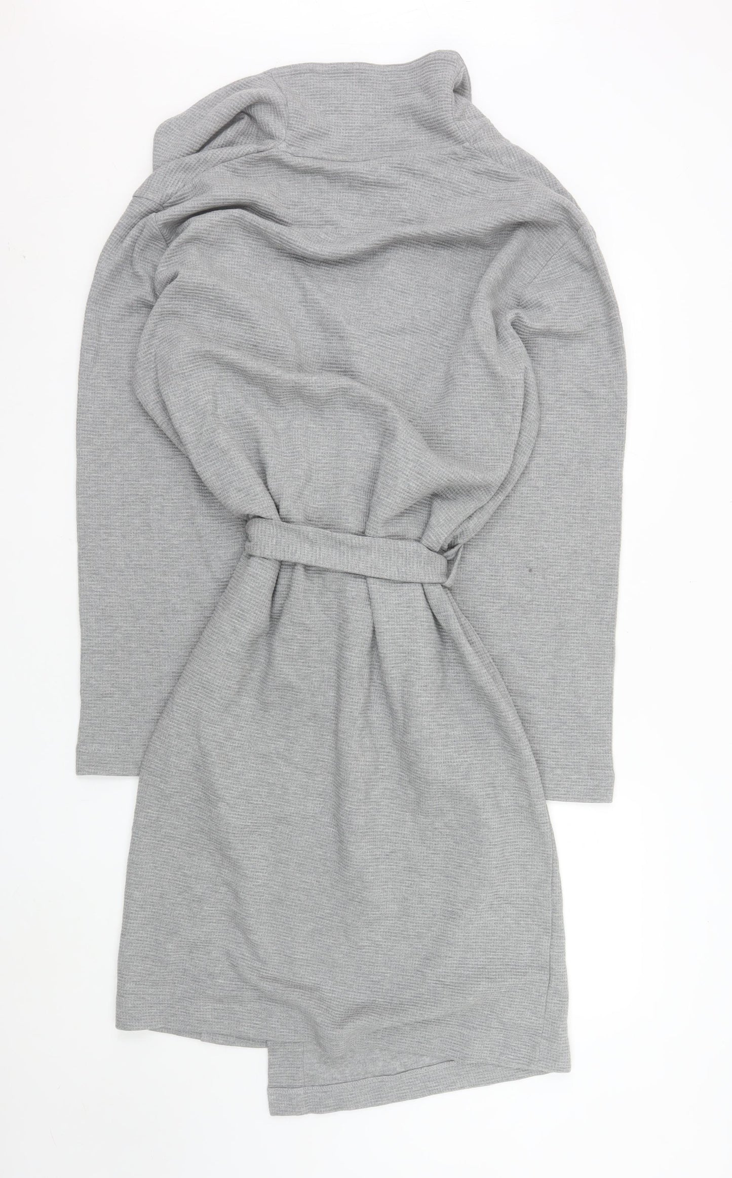 Marks and Spencer Mens Grey Cotton Belted Shawl Collar Coatigan M