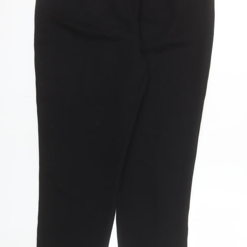 Et Vous Women's Black Size 14 Long Straight Stretch Trousers