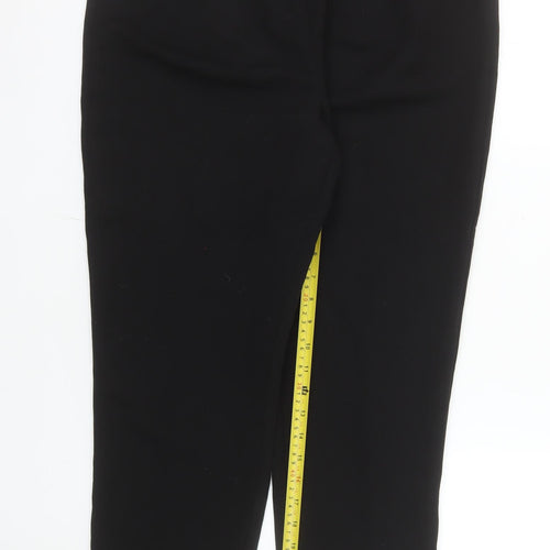 Et Vous Women's Black Size 14 Long Straight Stretch Trousers