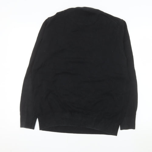 Timberland Men's Black Cotton Crew Neck Pullover Jumper M