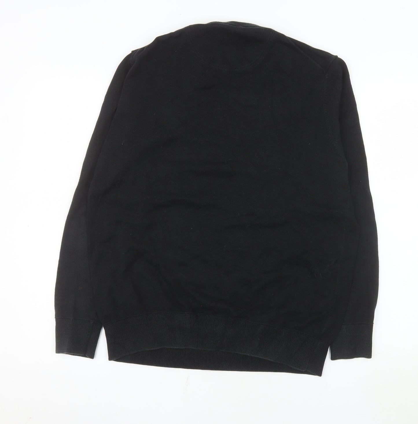 Timberland Men's Black Cotton Crew Neck Pullover Jumper M