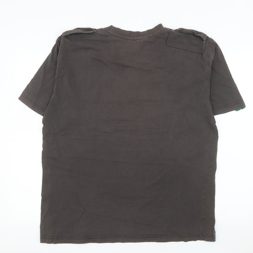 Hibernian FC Men's Black Cotton Short Sleeve T-Shirt XL