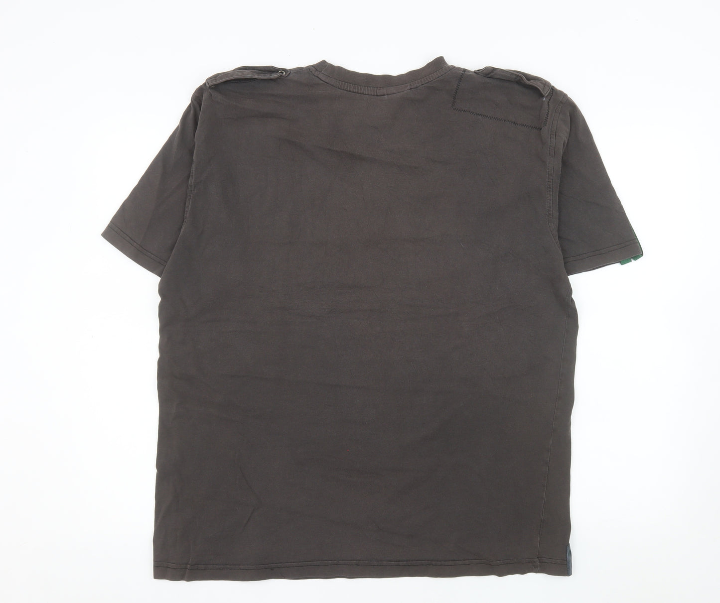 Hibernian FC Men's Black Cotton Short Sleeve T-Shirt XL