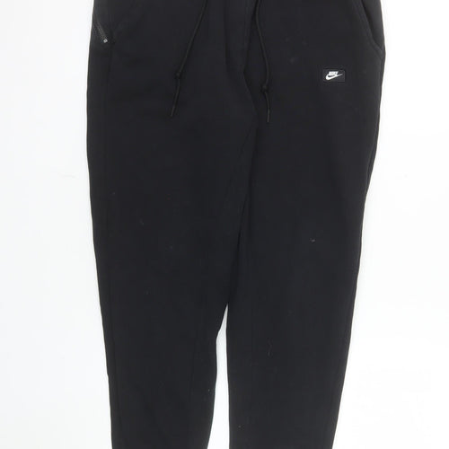 Nike Men's Black Jogger Sweatpants M Regular Fit Tapered Cotton Blend