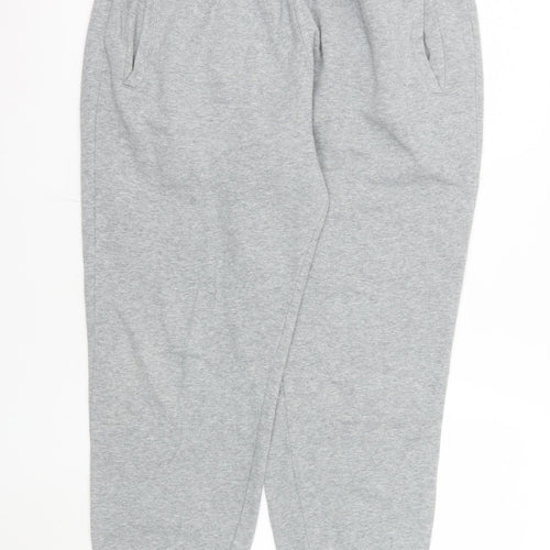 Matalan Men's Grey XL Jogger Sweatpants Cotton Blend Drawstring