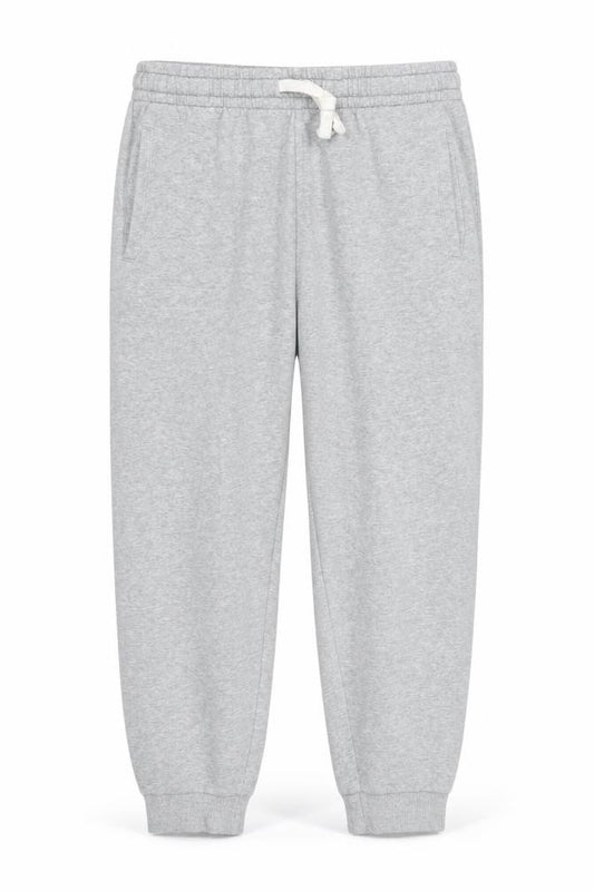 Front view of Matalan Men's Grey XL Jogger Sweatpants Cotton Blend Drawstring