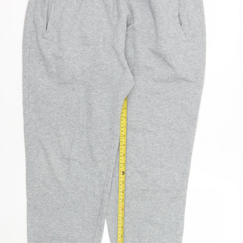 Matalan Men's Grey XL Jogger Sweatpants Cotton Blend Drawstring