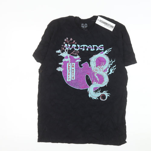Wu-Tang Clan Men's Black Dragon Graphic Cotton T-Shirt Medium